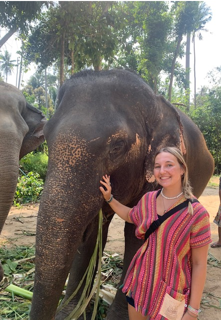 girl with elephant