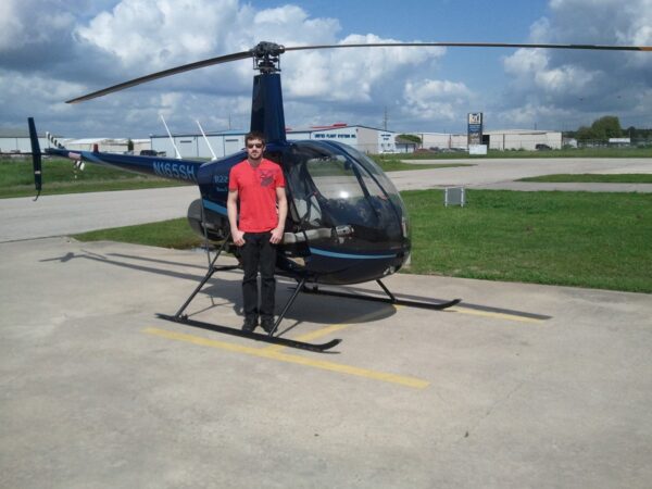 russell with helicopter